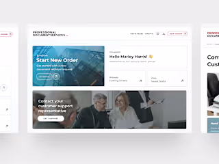Product Design Client Portal - SaaS UX/UI