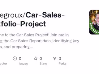 Regional Car Sales Data Analysis Project