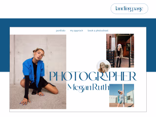 Photographer | Landing page on Behance