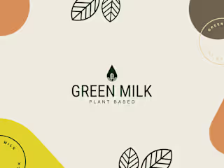 Green Milk - Plant Based Milk : Branding + Label Design
