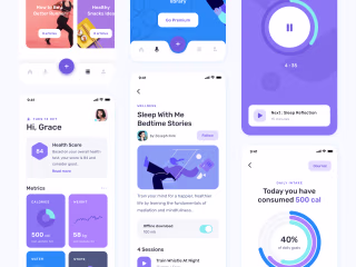 Healthit - Health and fitness App Design