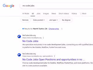 No Code Jobs - No Code Job Board