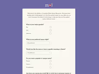 AI-Powered Baby Name Generator