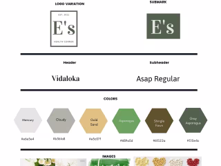 E's Health Corner Brand Board