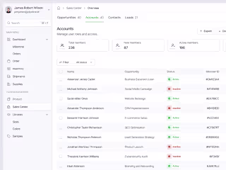 SaaS Dashboard UI