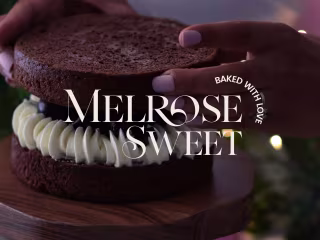 Brand Identity Design for "Melrose Sweet" a Cloud Desert Shop