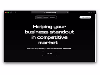 Building Disruptive websites | Portfolio 