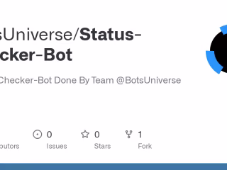 BotsUniverse/Status-Checker-Bot