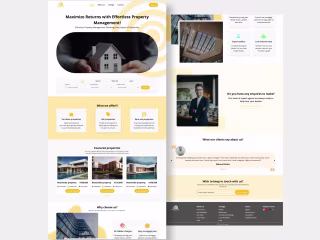 Real estate landing page