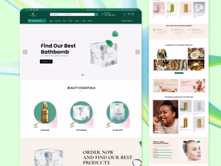 Beauty and Wellness | UI Design + E-commerce Website Development