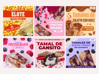 Social Media Content Design for Mexican Restaurant (Tamales)