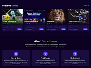 Casual Game Website Figma UI/UX Design  