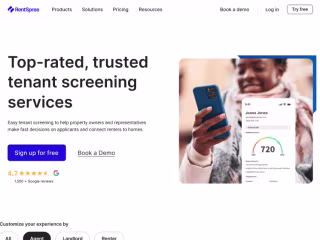 RentSpree website re-design