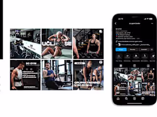 Social media design on Behance