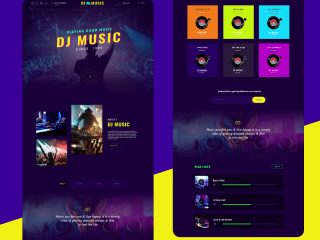 DJ Music Website Design