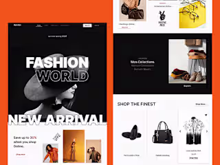 Fashion Website - Webflow landing page