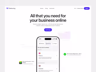 Deskwing Hero Section Redesign