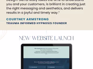 Kajabi Website for Courtney Armstrong ✦ Hypnosis Instructor