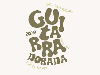 Wine label Guitarra dorada 