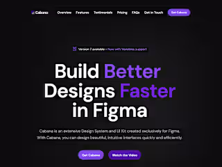 Cabana UI - Landing Page