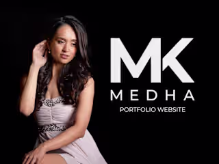 Medha Krishna - Portfolio Landing Page Design