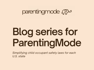Blog series for ParentingMode
