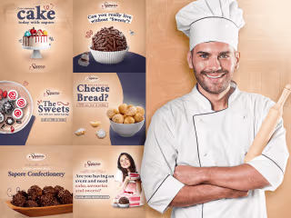 Social media | campaign posts for a confectionery on Behance