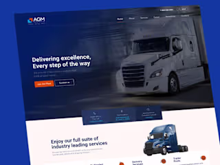 Custom Design & WordPress Development for AGM Transport