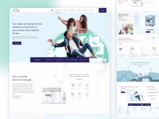 Fine Hygienic Holding website ui design