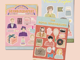 Wes Anderson Movie Fan Art Stickers