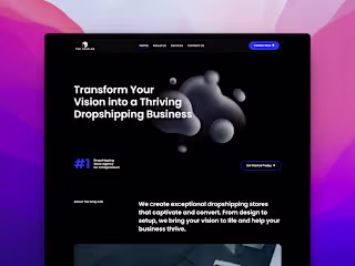 The Drop Lab Website Design