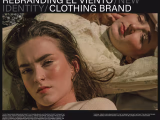 New brand identity for clothing brand