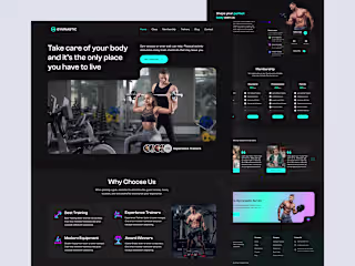 Gymnastic: Website UI/UX Design