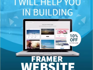 I will build framer website, do figma to framer website