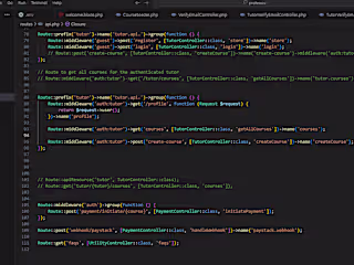 Professco (Backend API's with Laravel)