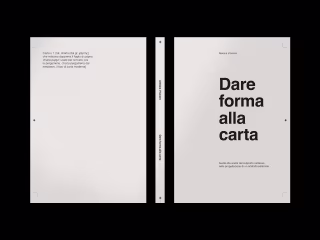 Dare forma alla carta