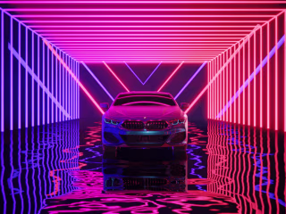 Neon BMW on Behance