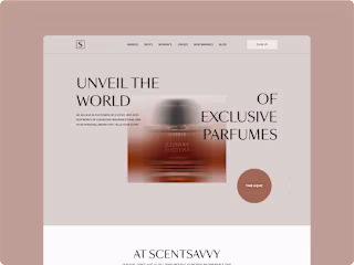 A Luxurious E-Commerce Experience for Perfume Lovers 