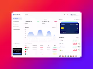 FinTrack - Dashboard Design