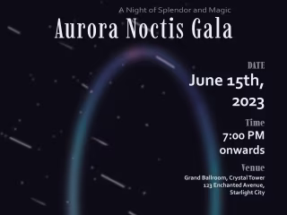 poster for a gala