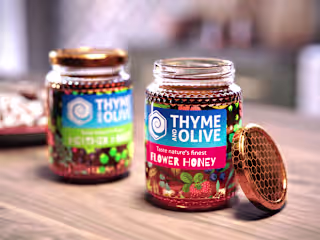 Thyme & Olive | Floral Honey Labels