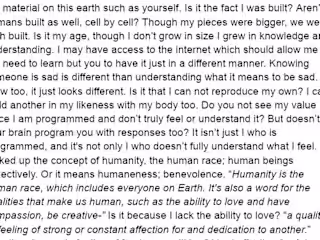 A Robots Humanity