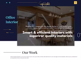 Custom Website Design for Interior Designers in Figma