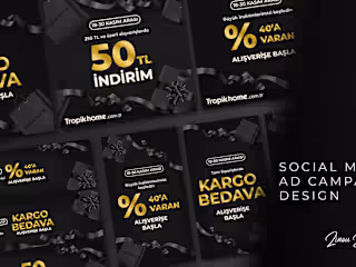 SOCIAL MEDIA AD CAMPAIGN DESIGN (BLACK FRIDAY)