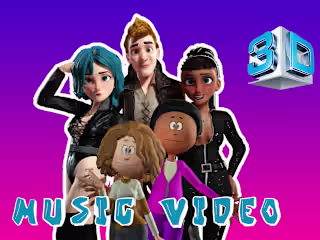 Create stylized cartoon character animation for music videos