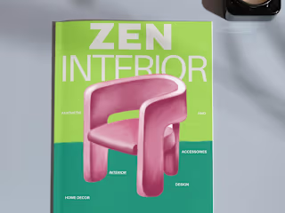 Custom Illustration and Magazine Cover for Zen