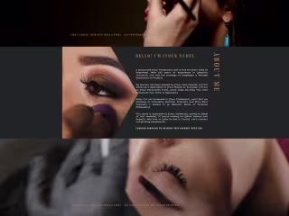 Lash Artist Website | Makeup Artist Website Template