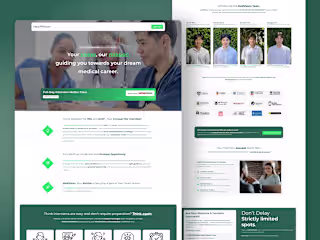 MedVision: Landing Page for Medical & Dental Workshop