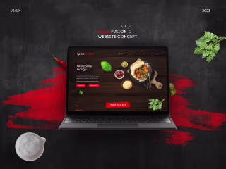 Spice Fusion | Website UI/UX Design.