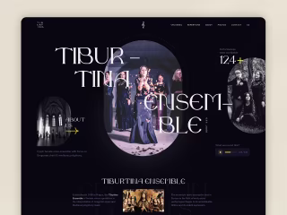 Webdesign Concept – Gregory Choir